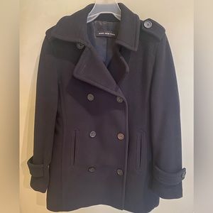 Marc New York. Black Winter Peacoat. Woman’s Size (10)